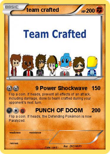 Pokemon team crafted