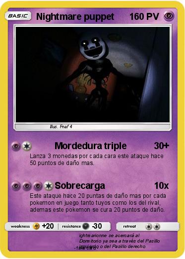 Pokemon Nightmare puppet