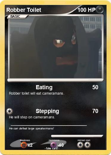 Pokemon Robber Toilet