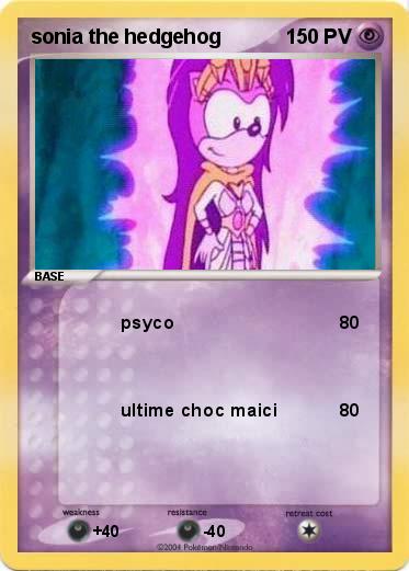 Pokemon sonia the hedgehog