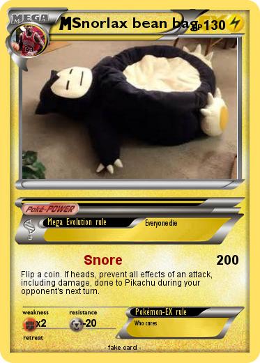 Pokemon Snorlax bean bag