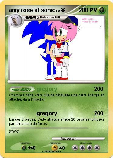 Pokemon amy rose et sonic