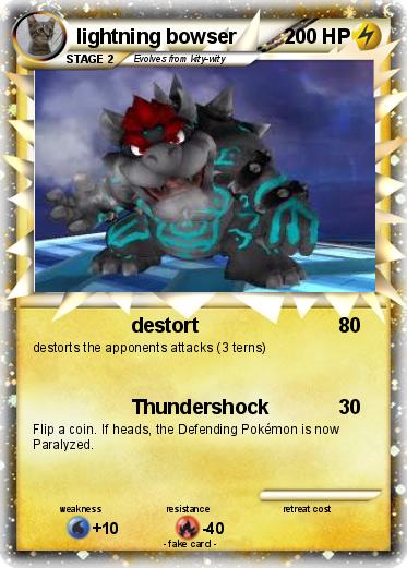 Pokemon lightning bowser