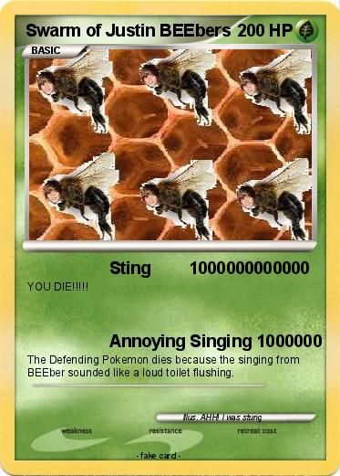 Pokemon Swarm of Justin BEEbers