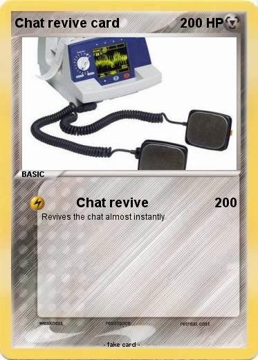 Pokemon Chat revive card