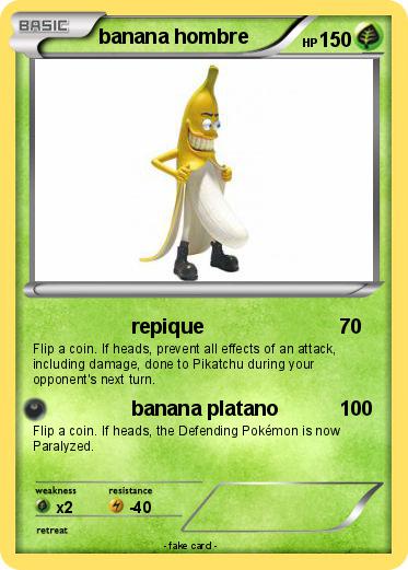 Pokemon banana hombre