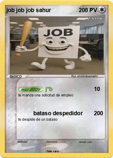 Pokemon job job job sahur