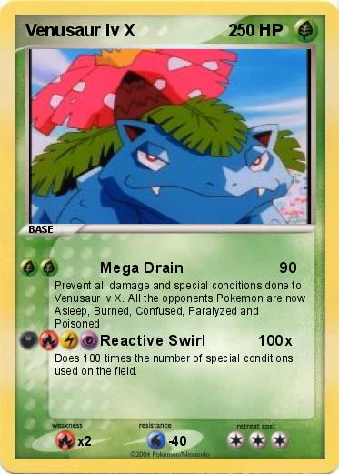 Pokemon Venusaur lv X                    2
