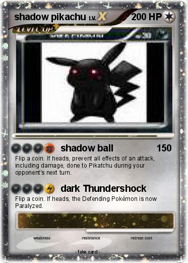 Pokemon shadow pikachu