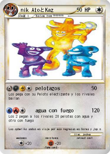 Pokemon nik AtoとKaz