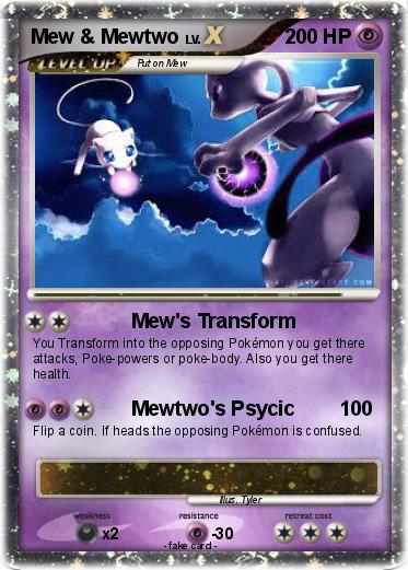 Pokemon Mew & Mewtwo