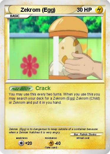 Pokemon Zekrom (Egg)