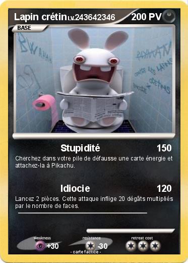 Pokemon Lapin crétin