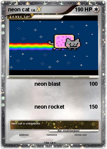 Pokemon neon cat