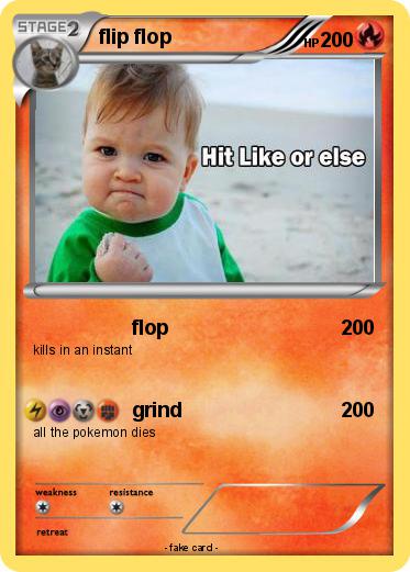 Pokemon flip flop