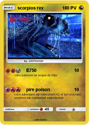 Pokemon scorpios rex