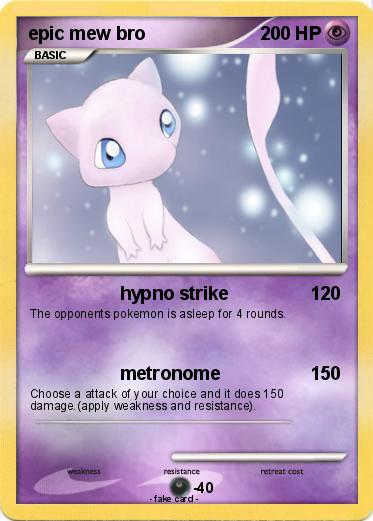 Pokemon epic mew bro