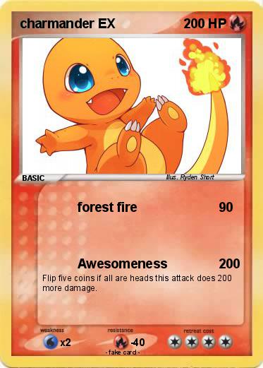 Pokemon charmander EX