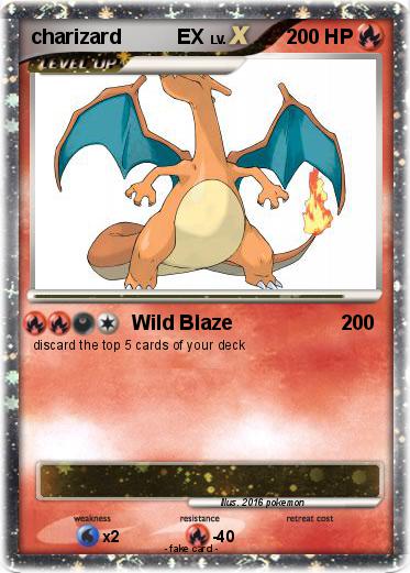 Pokemon charizard          EX