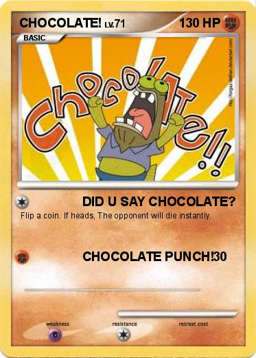 Pokemon CHOCOLATE!