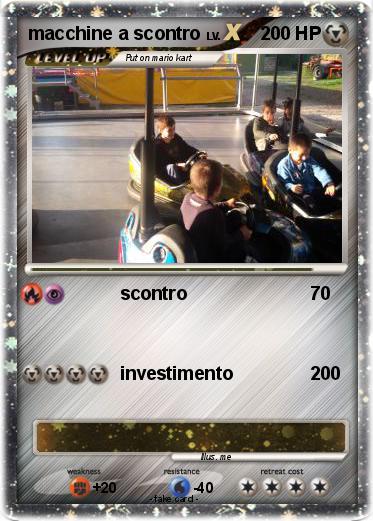 Pokemon macchine a scontro