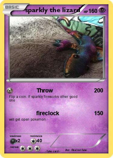 Pokemon sparkly the lizard