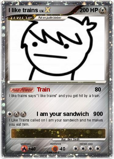 Pokemon I like trains