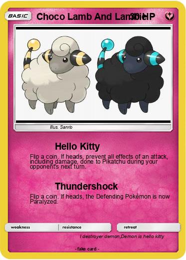 Pokemon Choco Lamb And Lambie