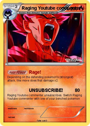 Pokemon Raging Youtube commenter