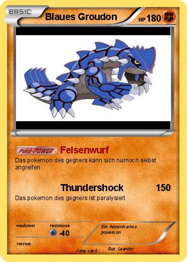 Pokemon Blaues Groudon