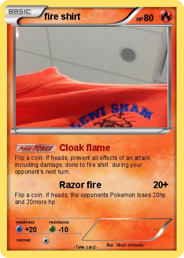 Pokemon fire shirt