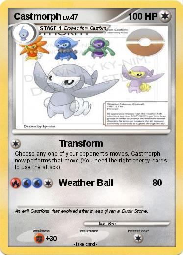 Pokemon Castmorph