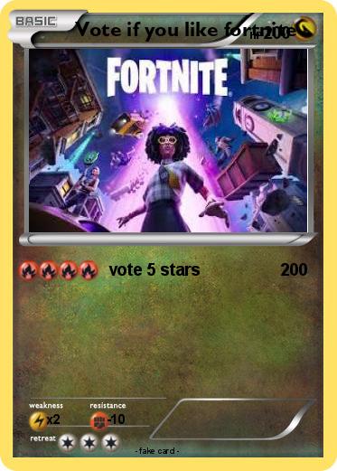 Pokemon Vote if you like fortnite