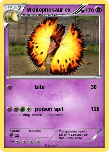 Pokemon M dilophosaur ex