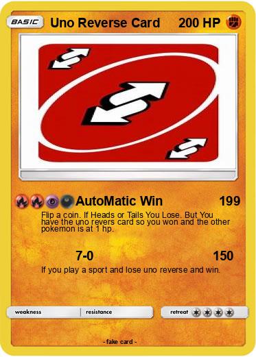 Pokemon Uno Reverse Card