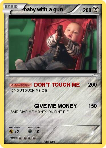 Pokemon baby with a gun