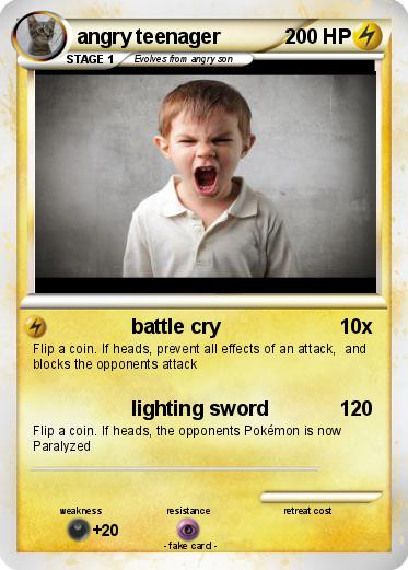 Pokemon angry teenager