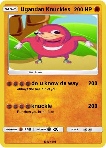 Pokemon Ugandan Knuckles