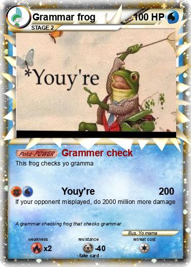 Pokemon Grammar frog