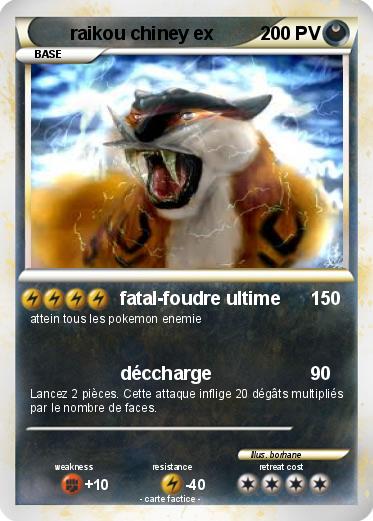 Pokemon raikou chiney ex