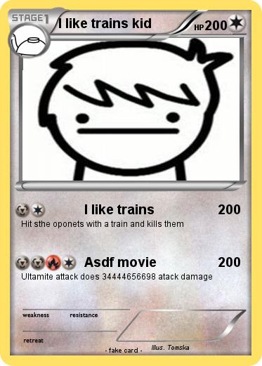 Pokemon I like trains kid
