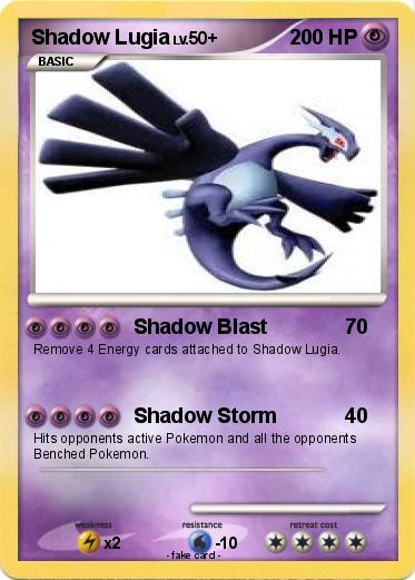 Pokemon Shadow Lugia