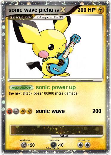 Pokemon sonic wave pichu