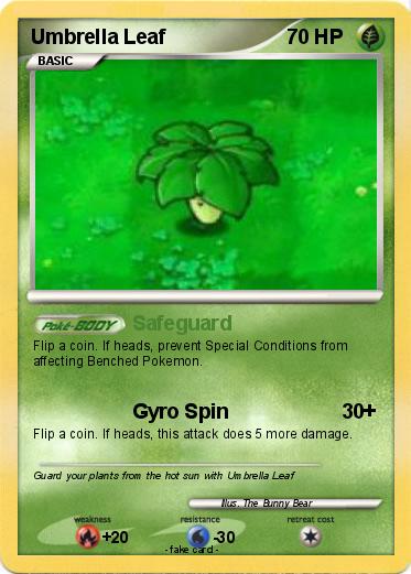 Pokemon Umbrella Leaf