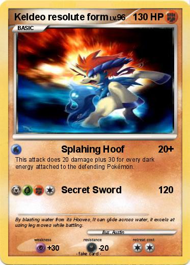 Pokemon Keldeo resolute form