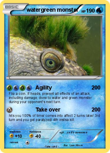 Pokemon watergreen monster