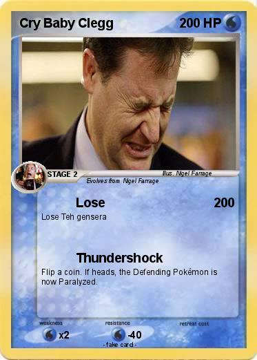 Pokemon Cry Baby Clegg