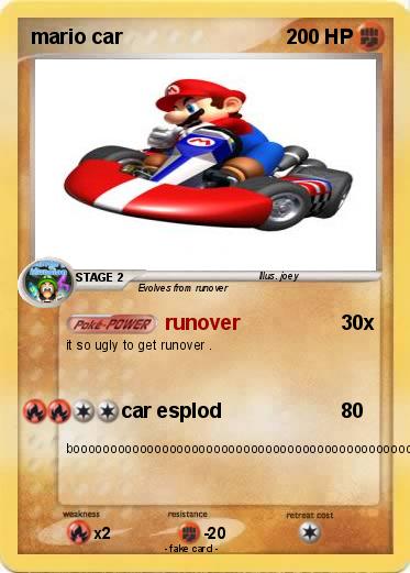 Pokemon mario car