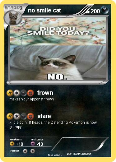 Pokemon no smile cat