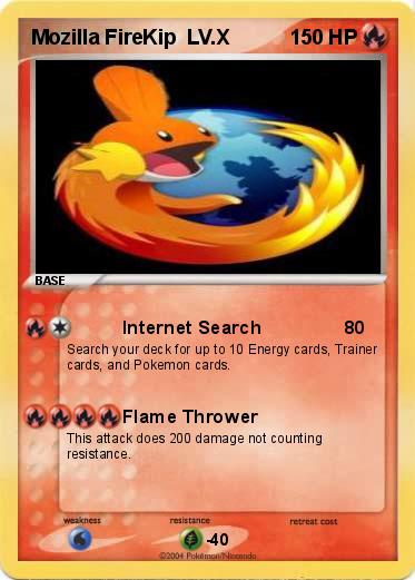 Pokemon Mozilla FireKip  LV.X